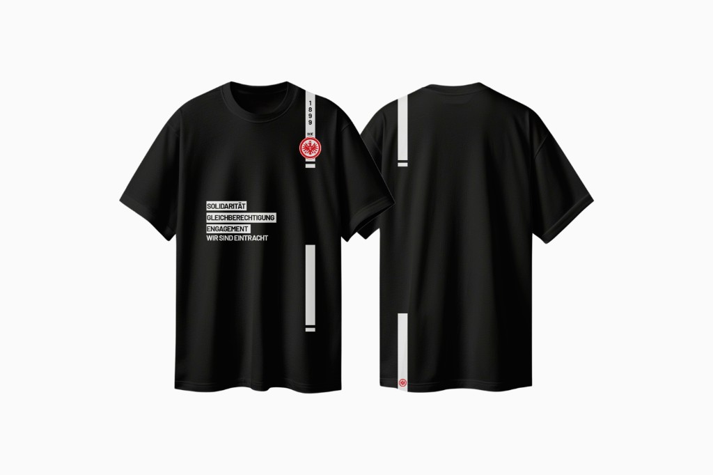Shirt-Mockup, Mitgliedskonzept Eintracht Frankfurt